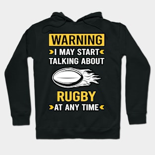 Warning Rugby Hoodie